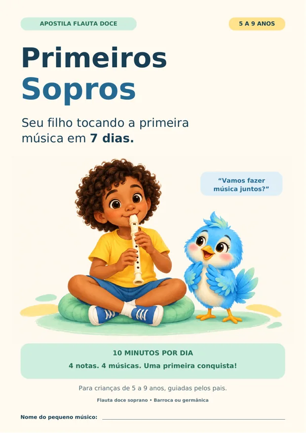 Capa da apostila Primeiros Sopros